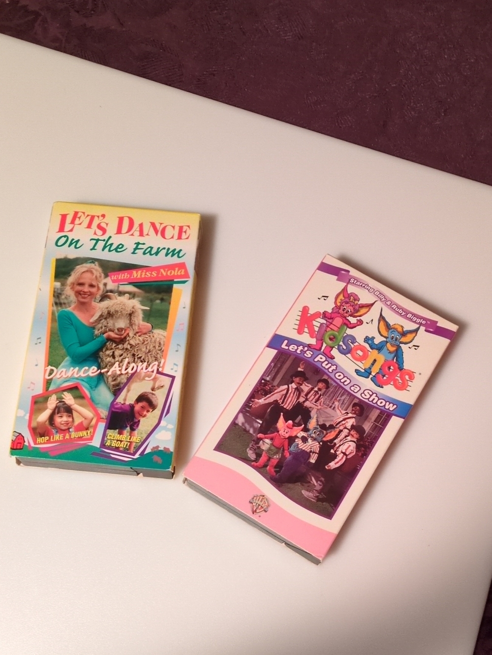 Let’s Dance On The Farm + Kidsongs VHS Bundle Of 2